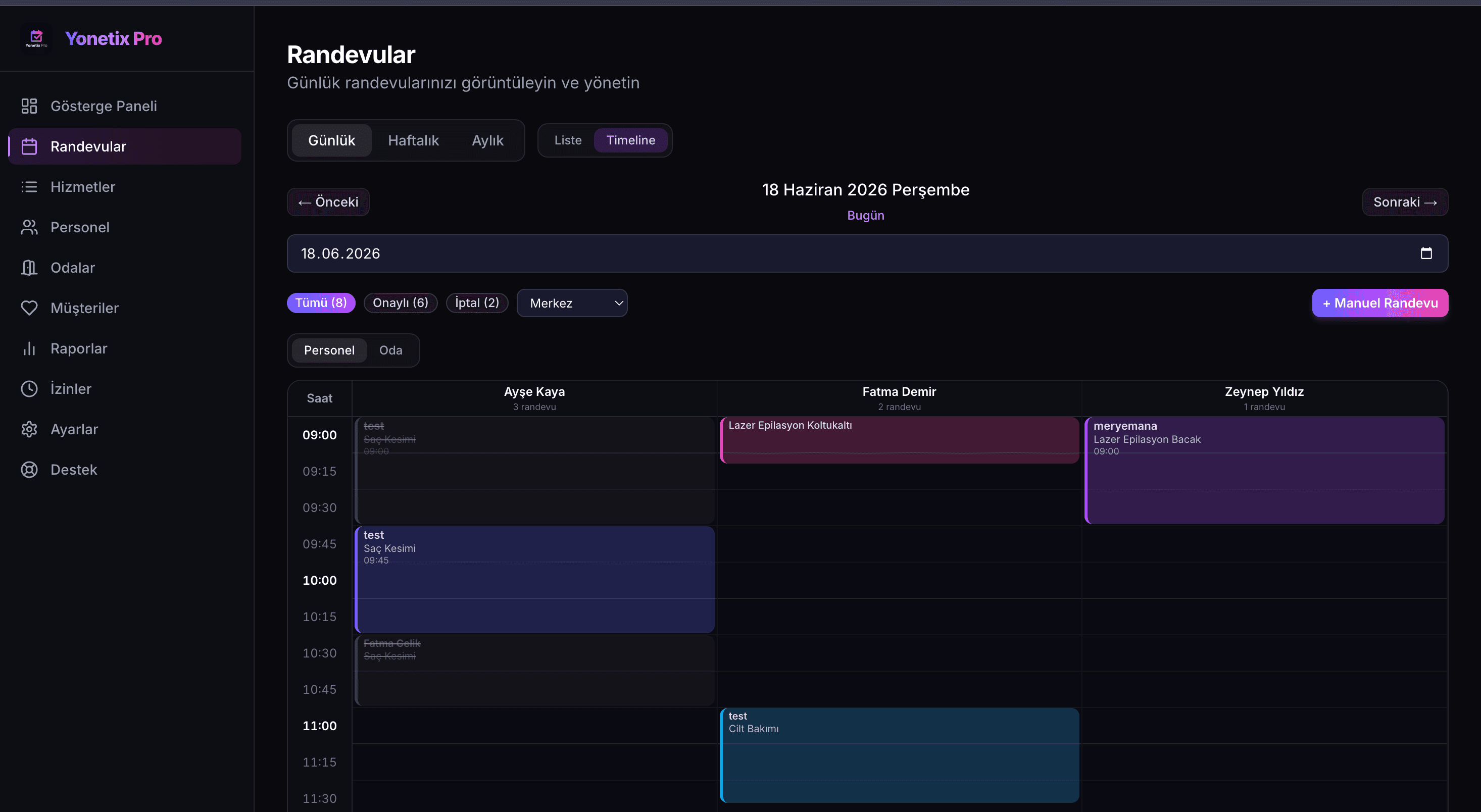 Yonetix Pro Dashboard